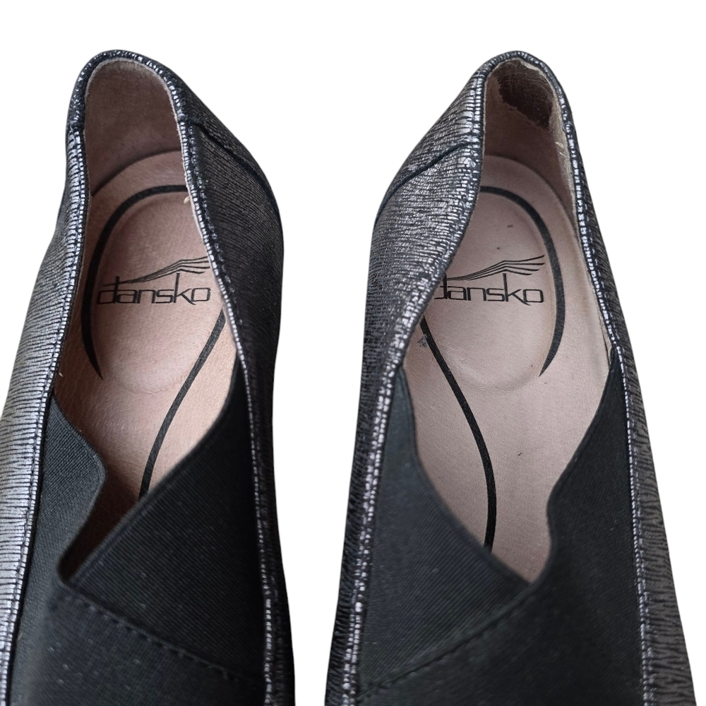 🔥Dansko Ann Pewter Metallic Slip On, Size EU 37 - Picture 6 of 8